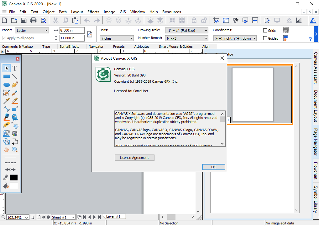 Canvas X GIS 2020【平面矢量绘图软件】免费破解版