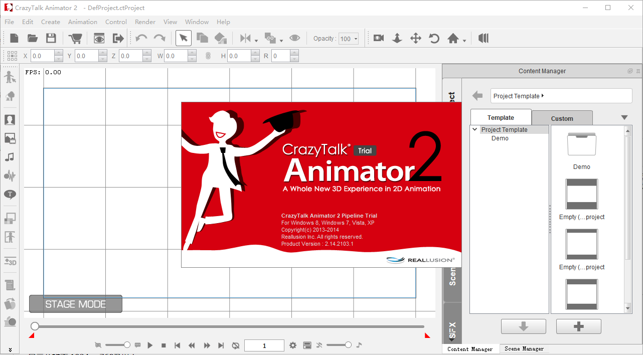 CrazyTalk Animator 2.14【CTA 2.14】英文激活免费版