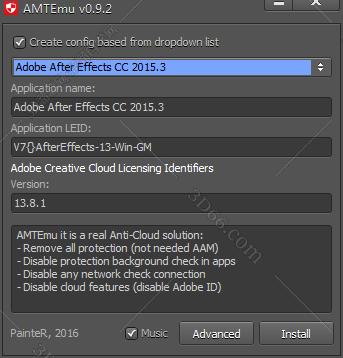 Adobe After Effects CC2015.3破解补丁【AE CC2015.3注册机】序列号生成器