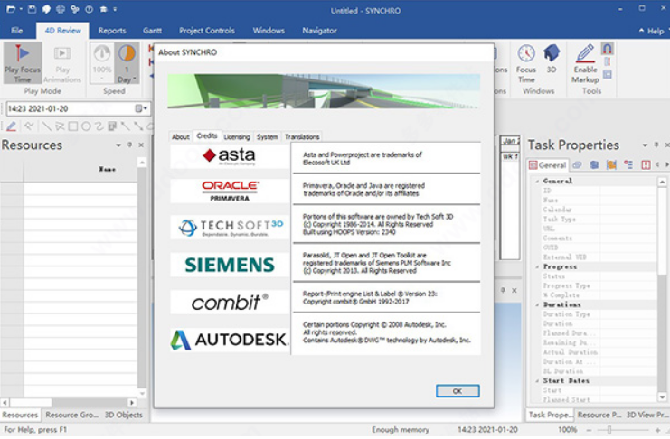 synchro 4d 2020【4D施工建模软件】英文破解版