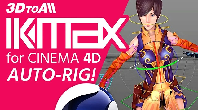 【C4D插件】C4D模型快速绑定插件 3DtoAll IKMAX v2.3 for Cinema 4D R15-R26 英文破解版下载