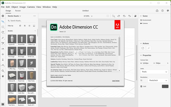 Adobe Dimension cc 2019【3D图像设计软件】破解绿色版免费下载