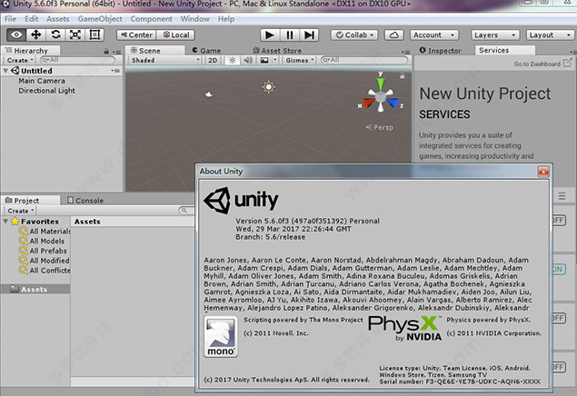 Unity 3D 5.6【游戏开发引擎软件】中文破解版