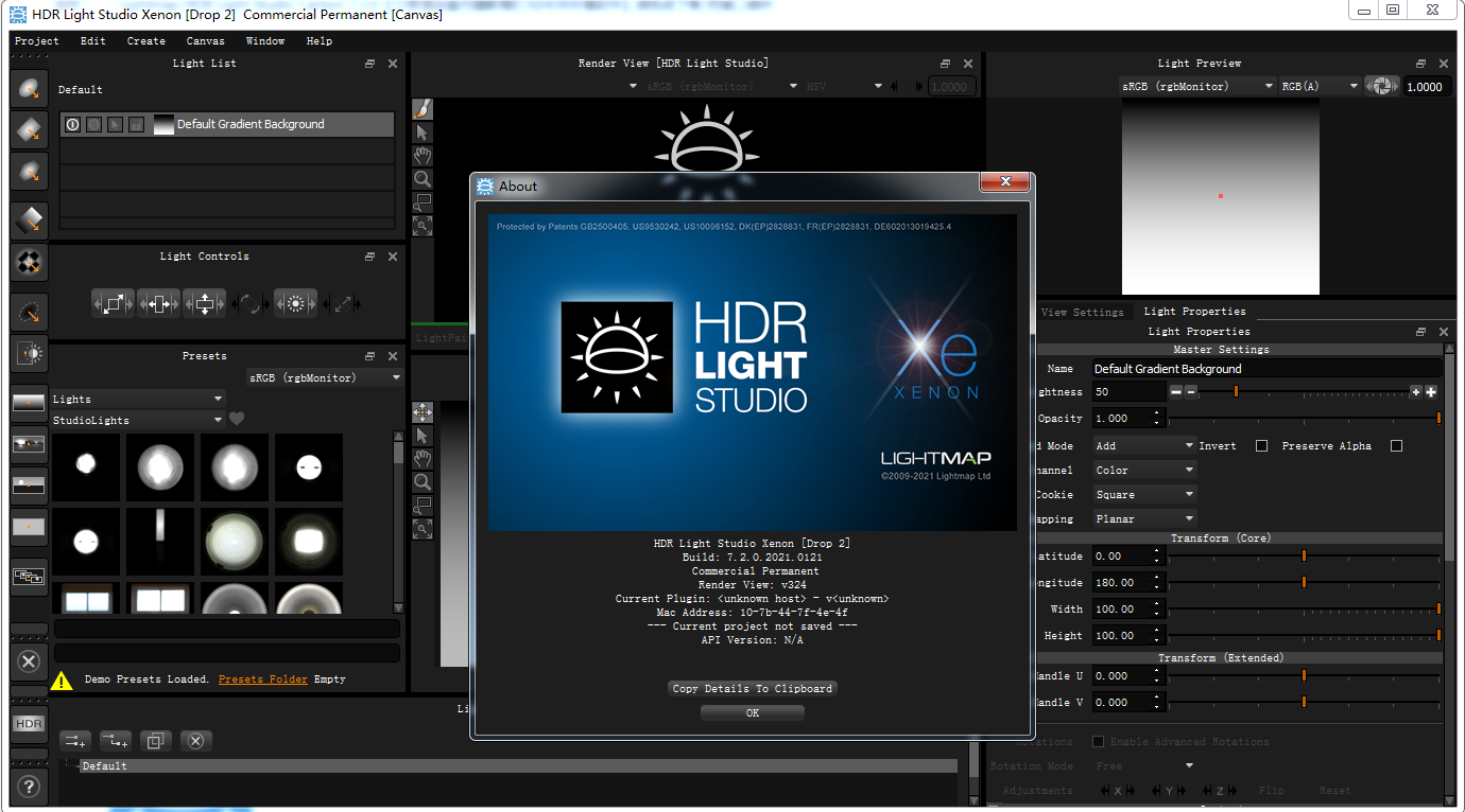 Lightmap HDR Light Studio Carbon 7.2.0【三维渲染室内摄影棚灯光HDR环境软件】绿色版下载 附接口插件