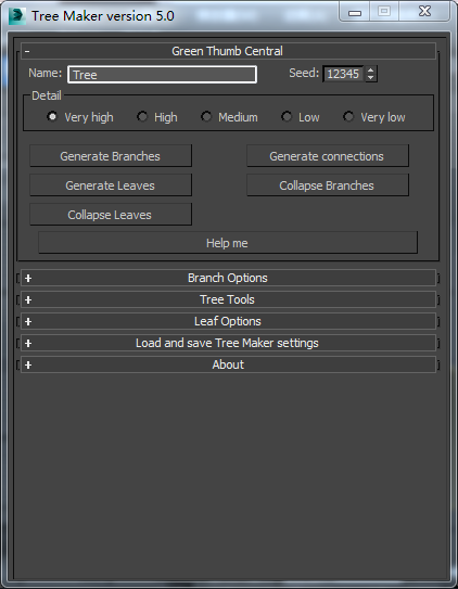 3DMAX Tree maker version5.0脚本插件