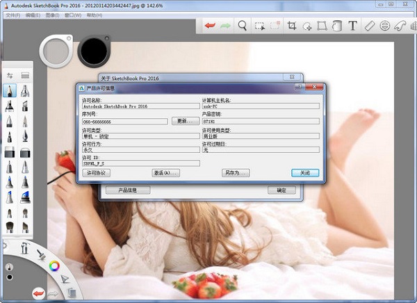 Autodesk Sketchbook2016【SKB数字绘画软件】免费中文版 附注册机