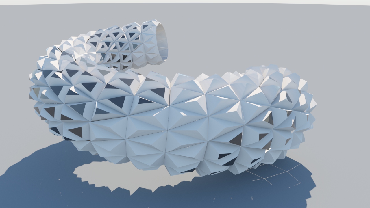 C4D复杂网格结构建筑形体建模插件：QGeoTexture v1.5 免费下载