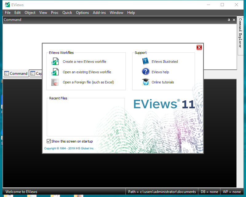 eviews 11【Econometrics Views 11】英文破解版