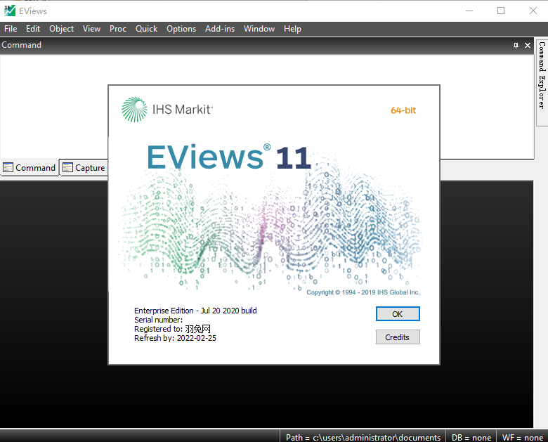 eviews 11【计量经济学软件】专业免费破解版