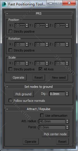 3DMAX FastPositioningTool-0.1脚本插件