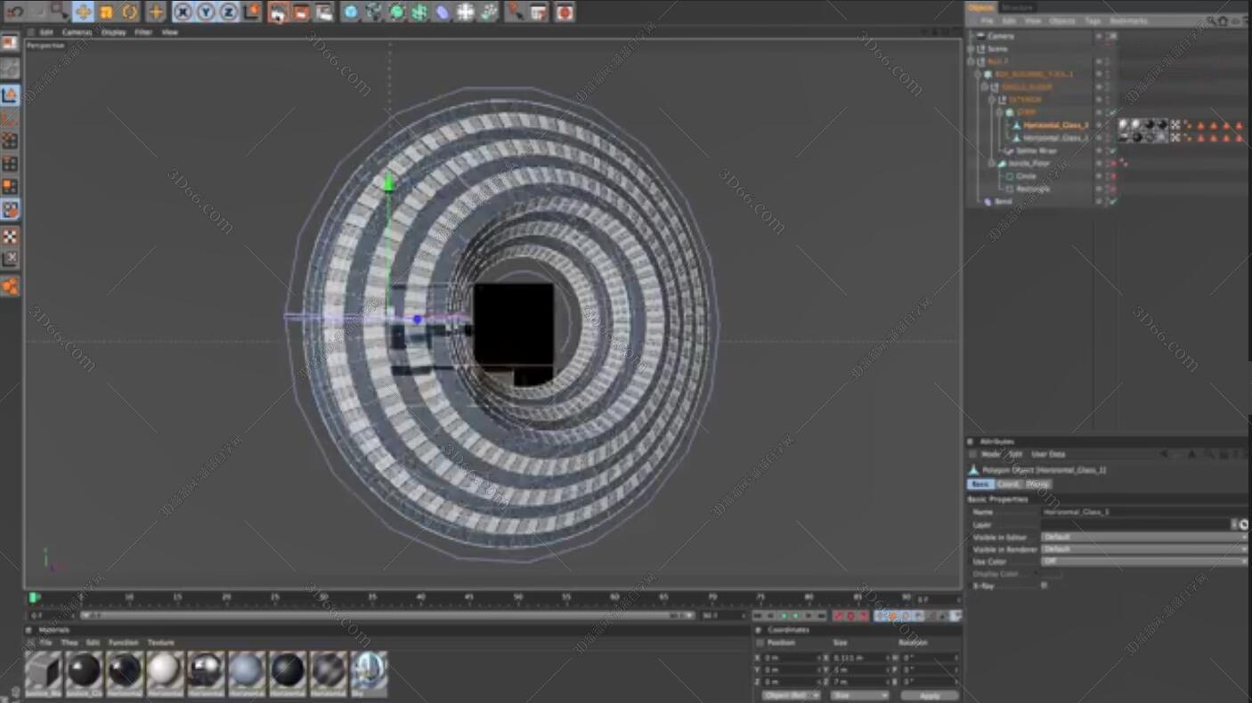 C4D3D模型预设插件：14个建筑50个大型城市建筑 V1.3