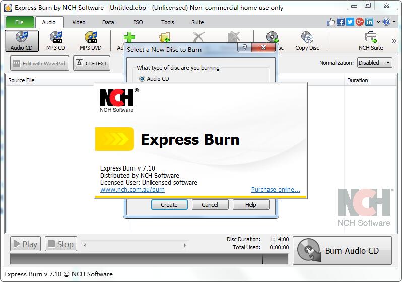 Express burn v7.10中文版【Express burn 7.10破解版】官方正式版