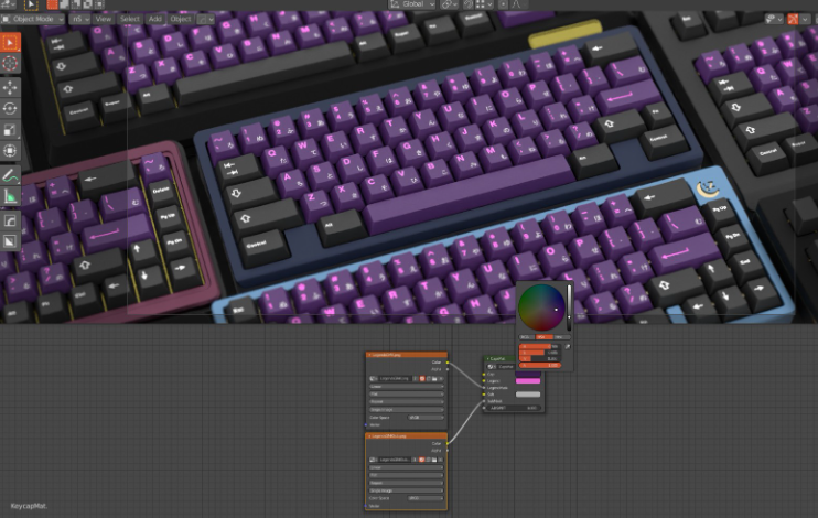 【Blender插件】Blender键盘模型预设渲染工具包 Keyboard Render Kit 2