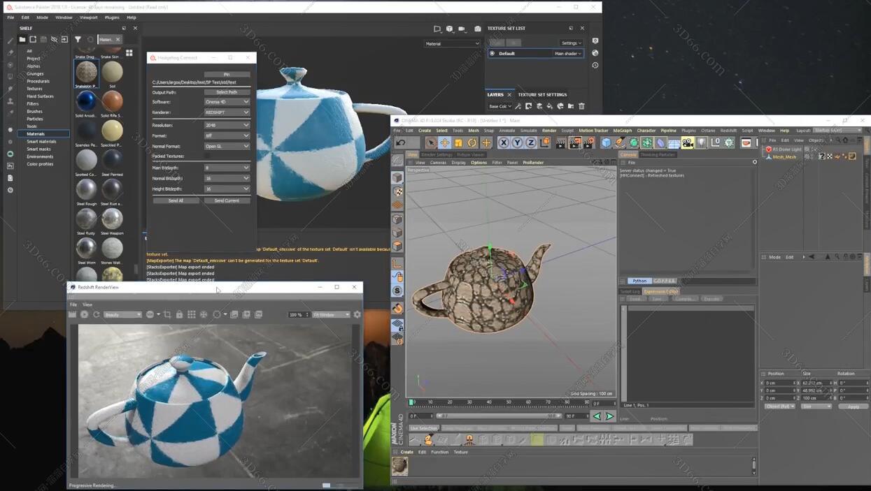 C4D实时链接插件：SubstancePainter v1.0.0.4