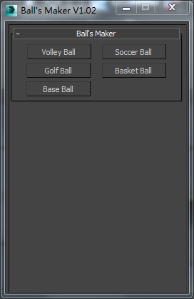 3DMAX Ball‘s maker v1.02脚本插件