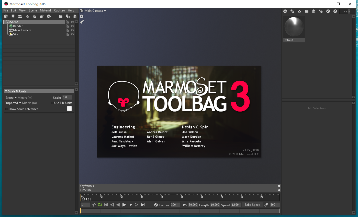 八猴渲染器3.05【Marmoset Toolbag 3.05】破解版