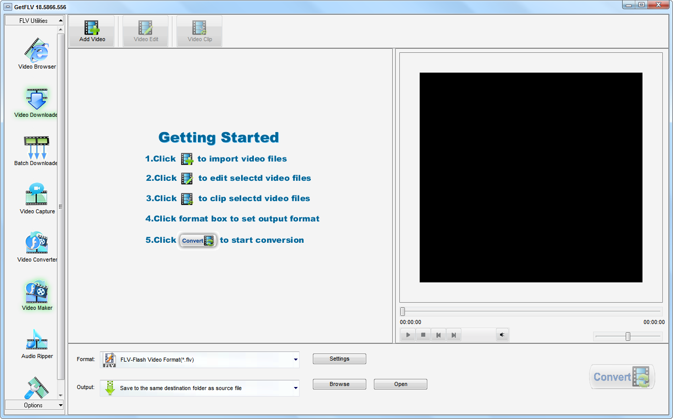 GetFLV v18.5866.556【FLV视频下载转换器】破解版下载
