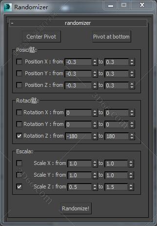 3DMAX randomizer脚本插件