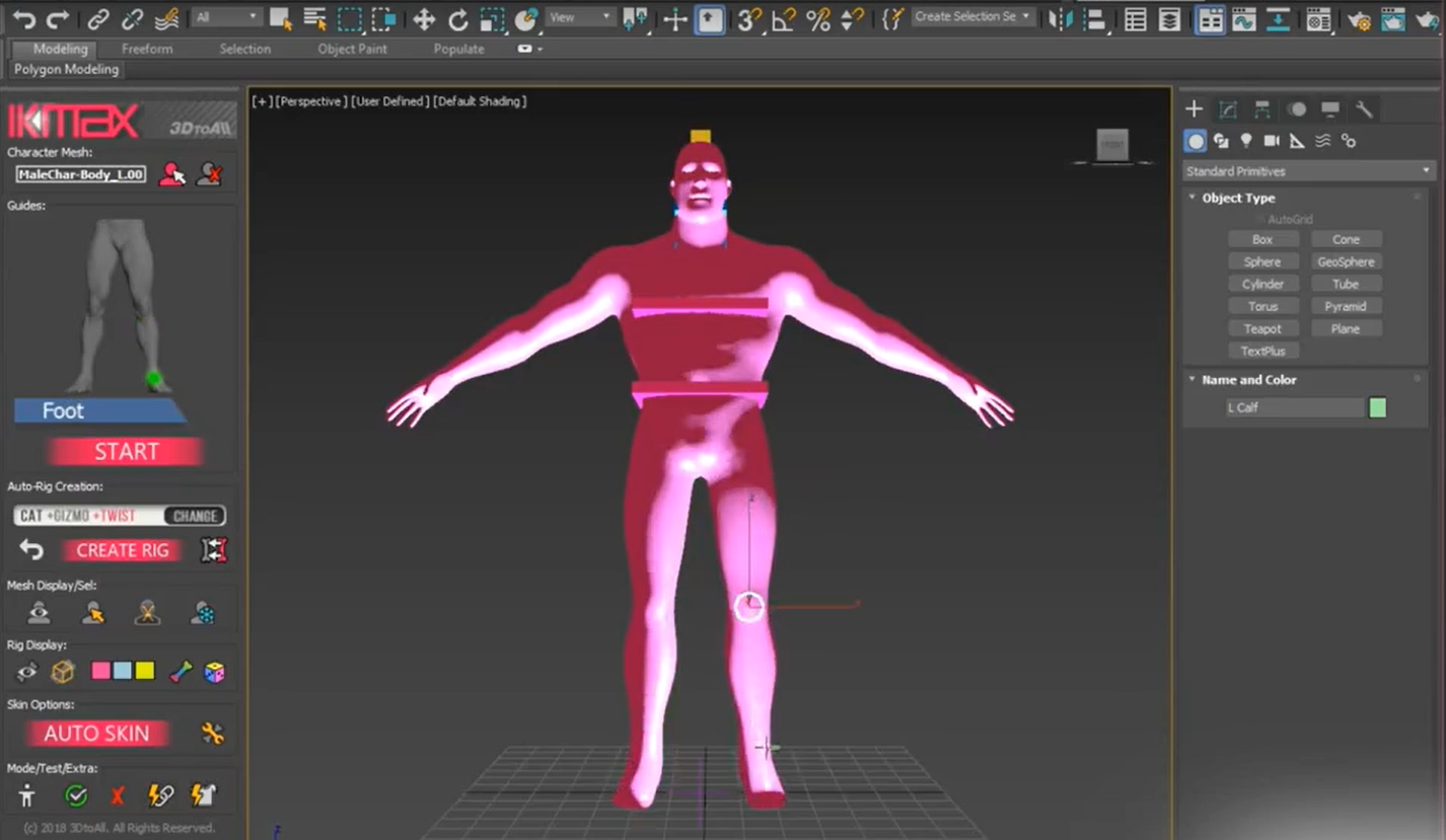 【3DMAX插件】一键IK绑定插件神器3DtoAll IKMAX v1.72 for 3ds Max 2015-2022破解版下载