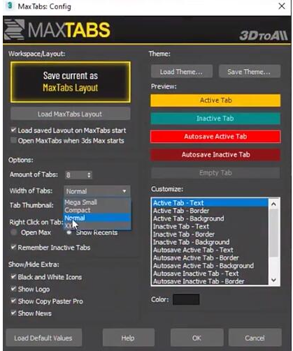 【3DMAX插件】3DS MAX多项目预览切换插件 3DtoAll MAXTabs V1.3 For 3DS MAX 2015-2023 破解版下载