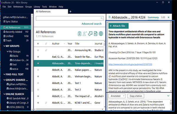 EndNote 20【文献管理软件】绿色破解版免费下载