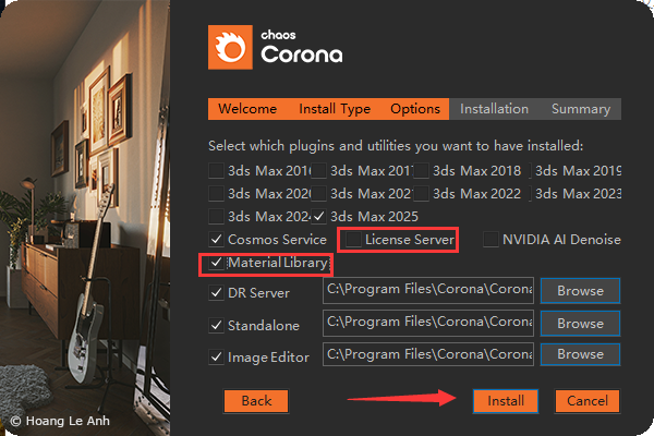 Corona 12.1 for 3dmax2016-2025渲染器汉化免费版下载 安装教程-6